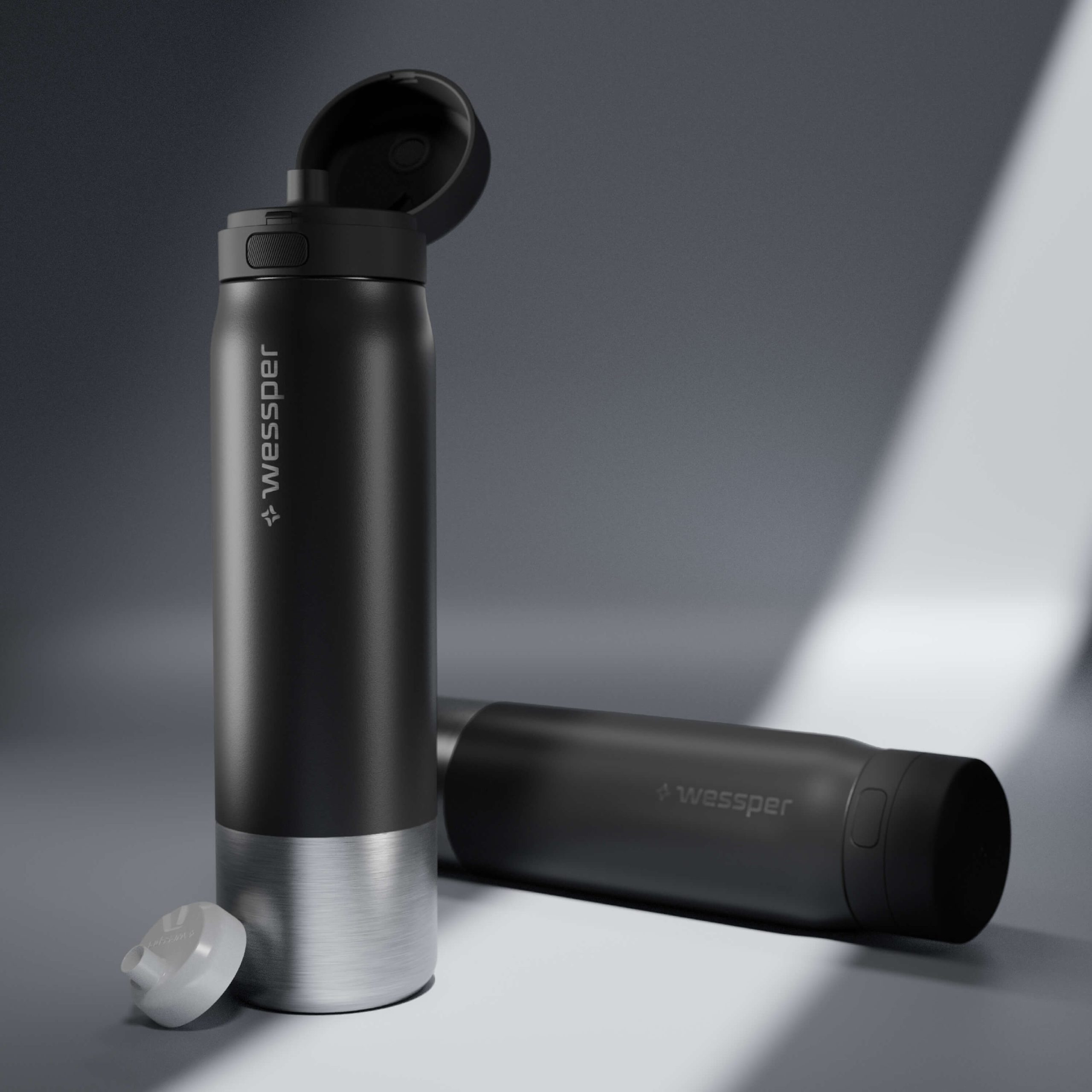 Butelka filtrująca Wessper B2 STAINLESS STEEL Actitex™ 1000 ml Butelka filtrująca Wessper B2 STAINLESS STEEL Actitex™ 1000 ml