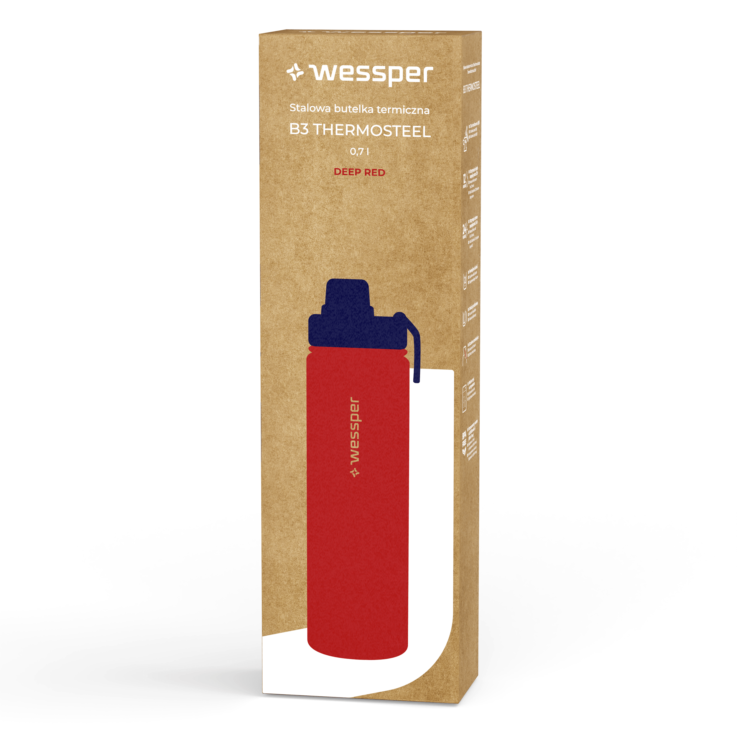 B3 Thermosteel butelka termiczna Wessper 700 ml B3 Thermosteel butelka termiczna Wessper 700 ml