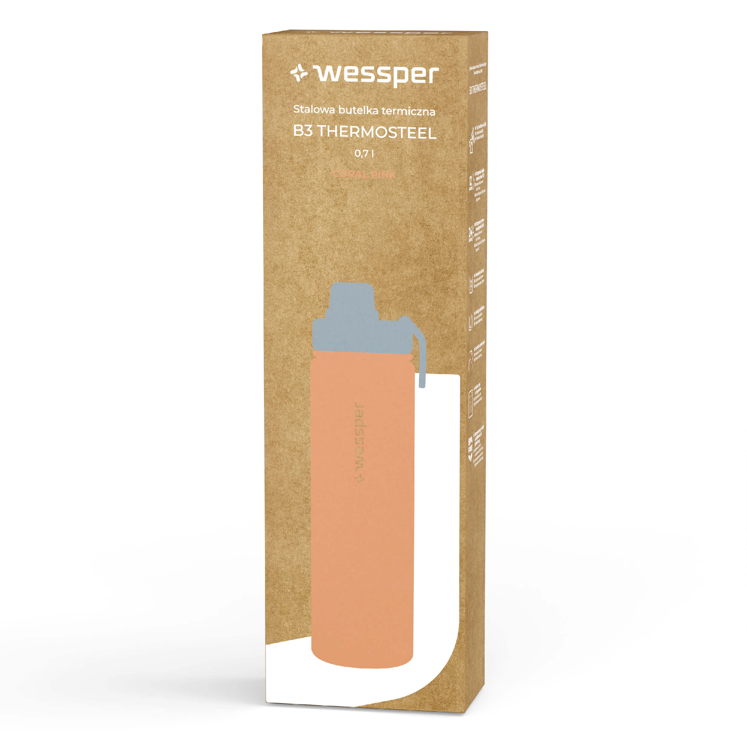 B3 Thermosteel butelka termiczna Wessper 700 ml B3 Thermosteel butelka termiczna Wessper 700 ml