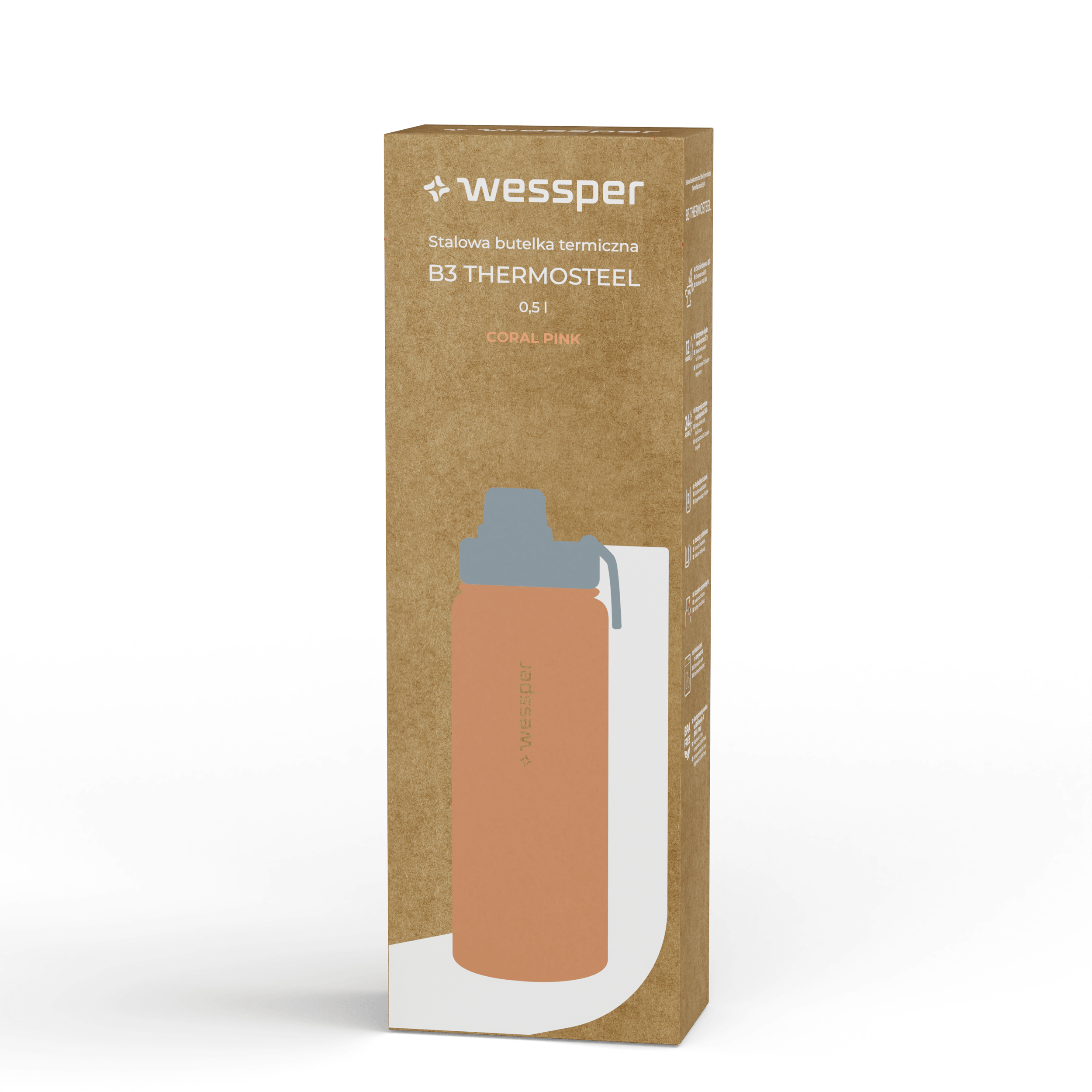 Butelka termiczna Wessper B3 THERMOSTEEL 500 ml Butelka termiczna Wessper B3 THERMOSTEEL 500 ml