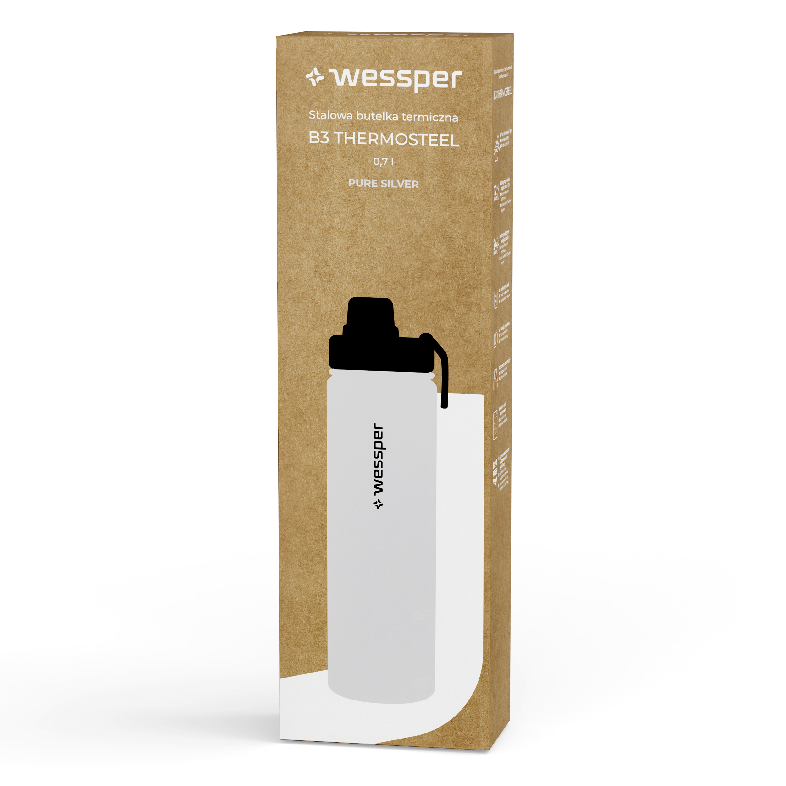 B3 Thermosteel butelka termiczna Wessper 700 ml B3 Thermosteel butelka termiczna Wessper 700 ml