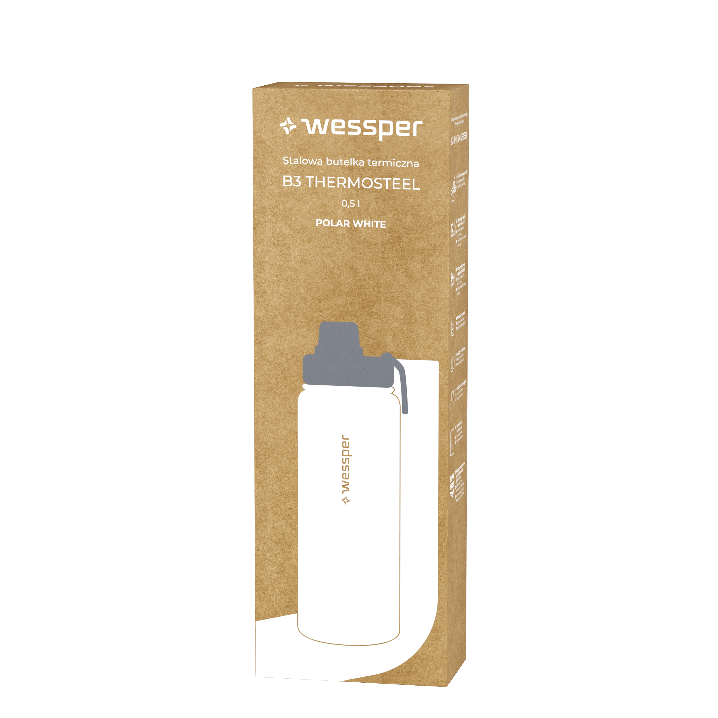 Butelka termiczna Wessper B3 THERMOSTEEL 500 ml Butelka termiczna Wessper B3 THERMOSTEEL 500 ml
