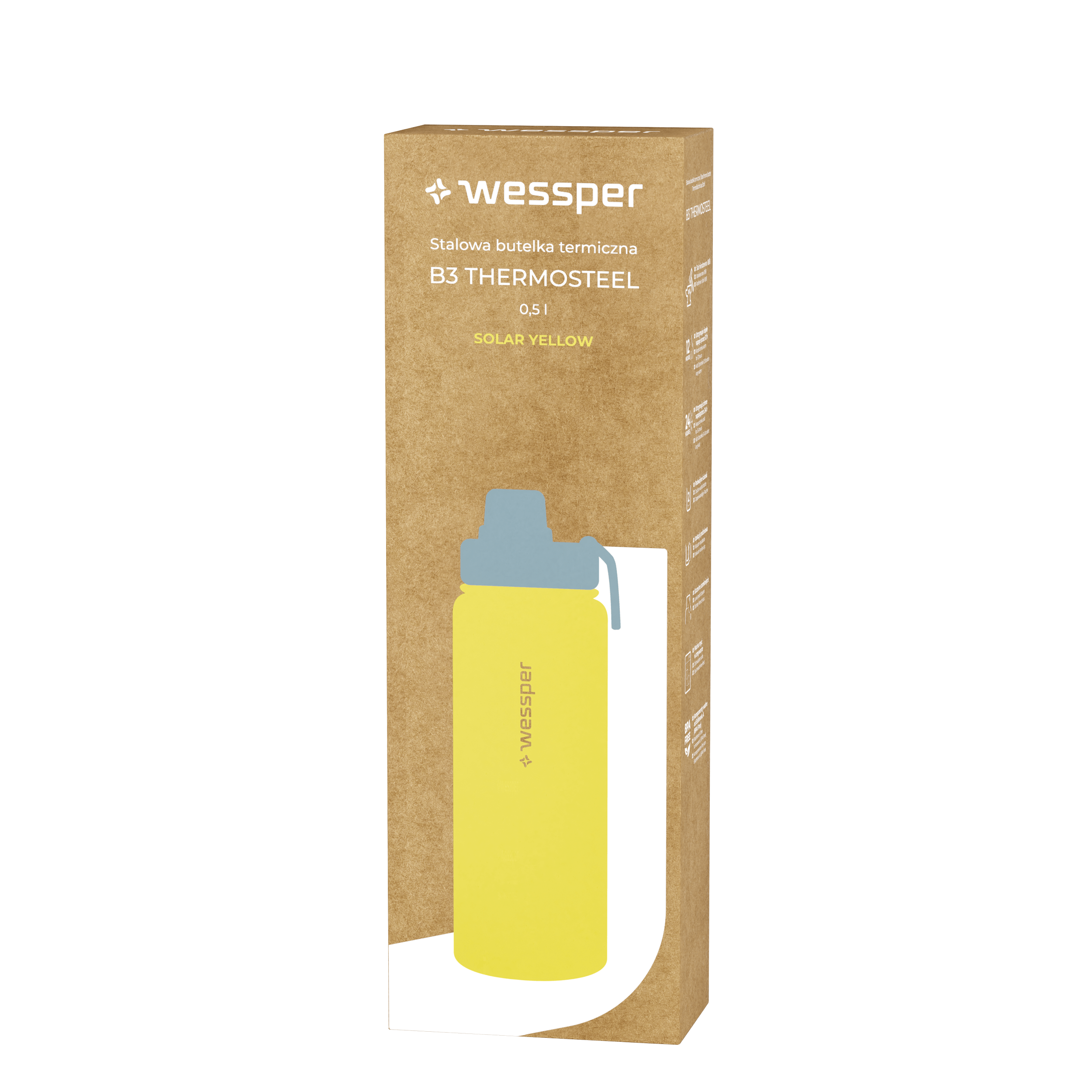 Butelka termiczna Wessper B3 THERMOSTEEL 500 ml Butelka termiczna Wessper B3 THERMOSTEEL 500 ml