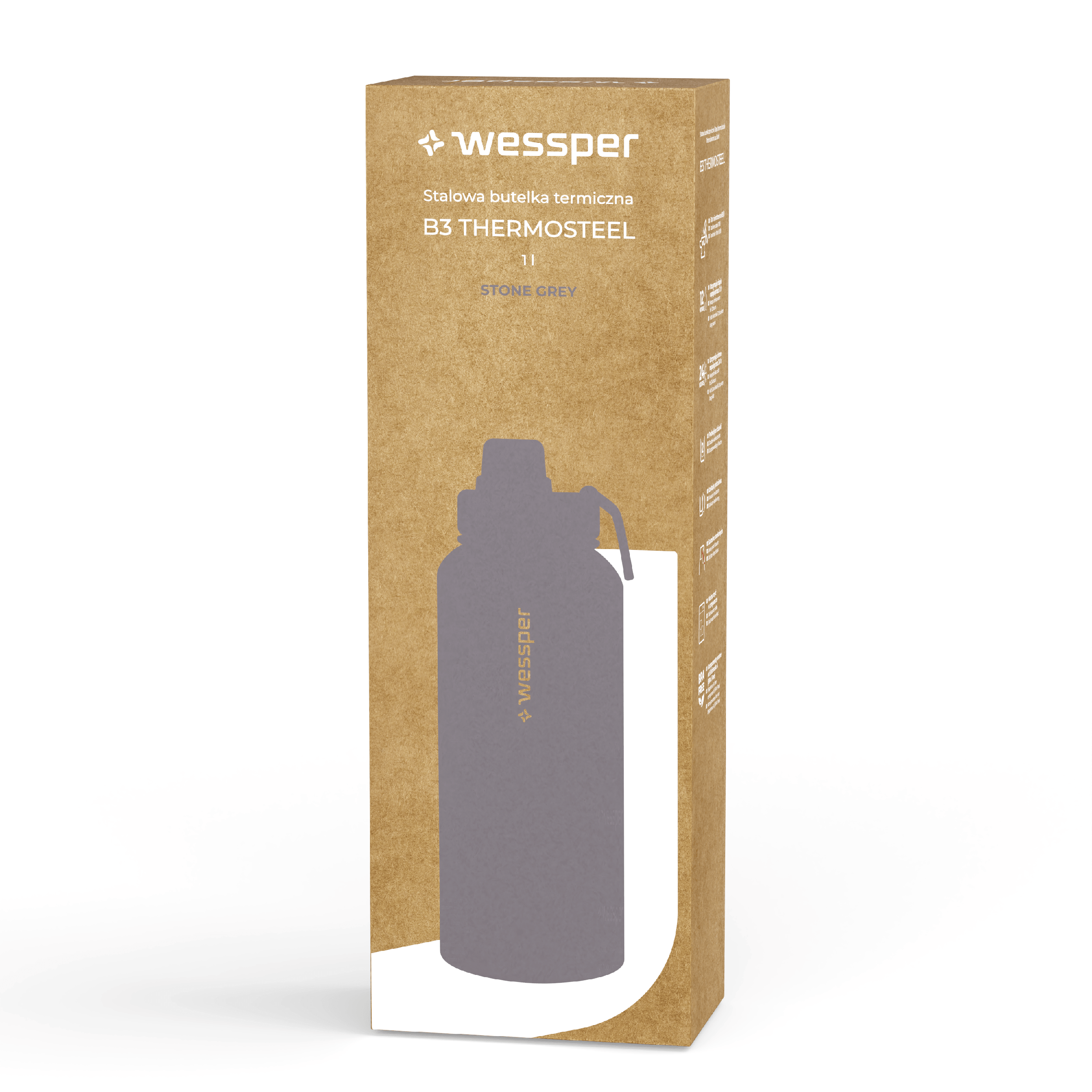 B3 Thermosteel butelka termiczna Wessper 1000 ml B3 Thermosteel butelka termiczna Wessper 1000 ml