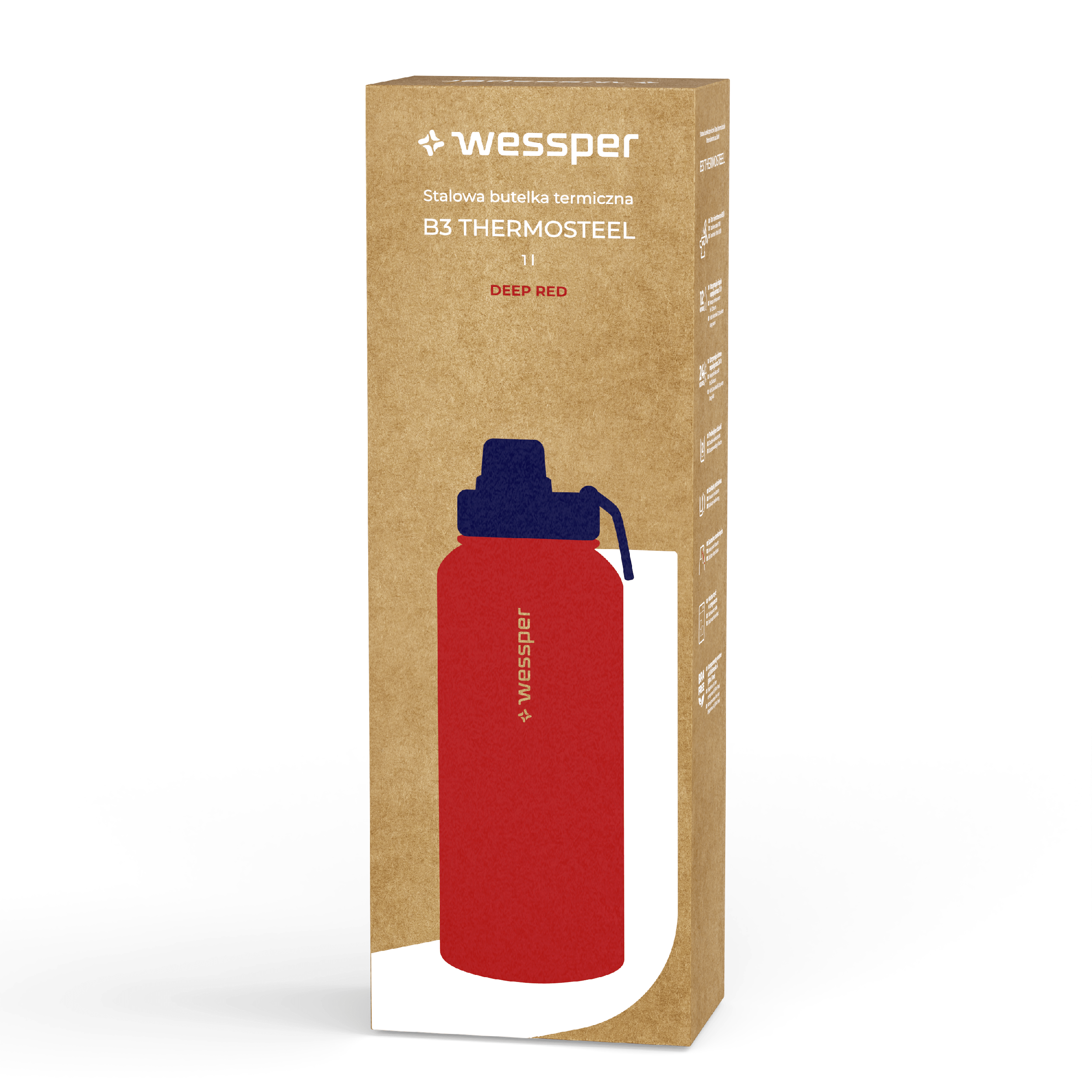 B3 Thermosteel butelka termiczna Wessper 1000 ml B3 Thermosteel butelka termiczna Wessper 1000 ml