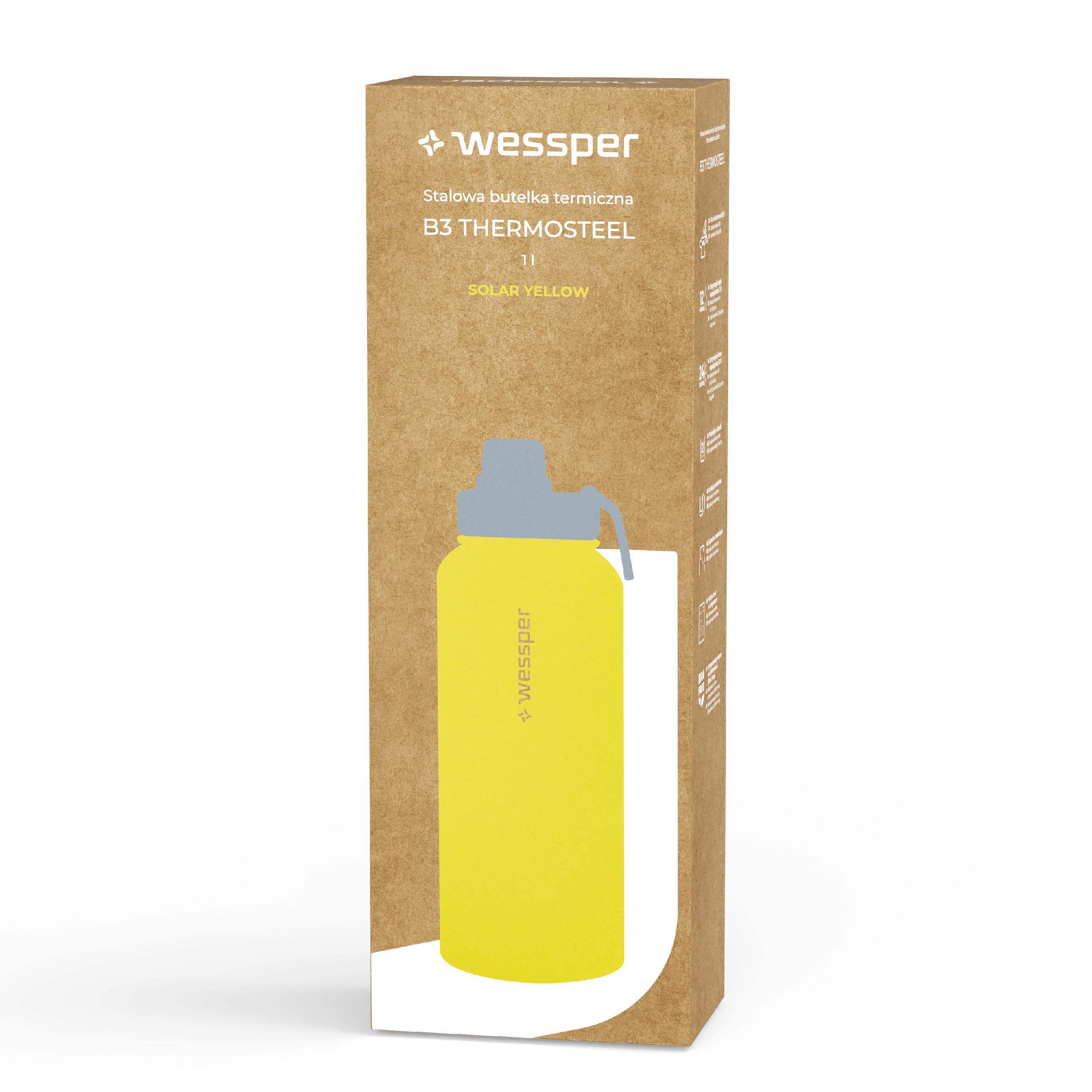 B3 Thermosteel butelka termiczna Wessper 1000 ml B3 Thermosteel butelka termiczna Wessper 1000 ml