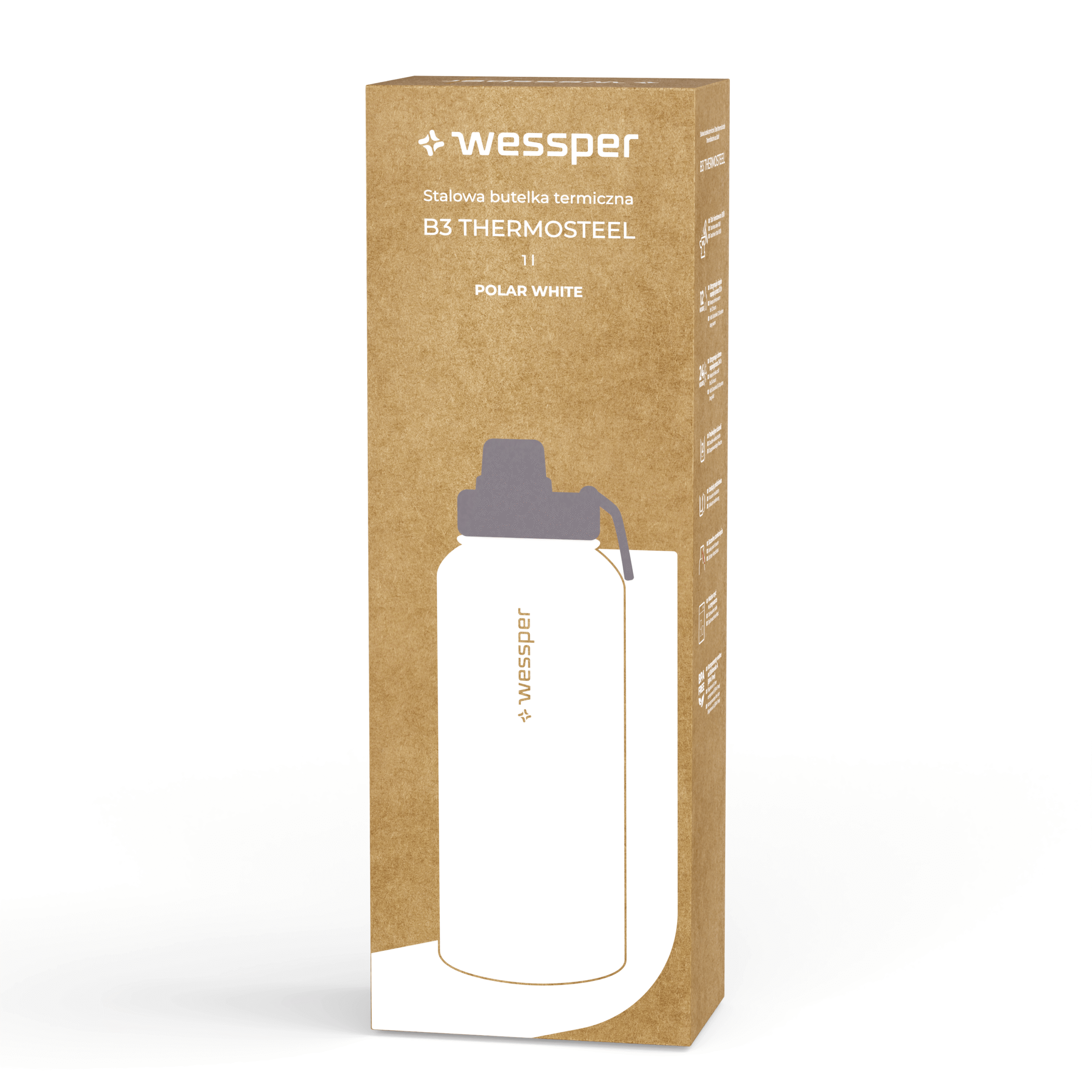 B3 Thermosteel butelka termiczna Wessper 1000 ml B3 Thermosteel butelka termiczna Wessper 1000 ml