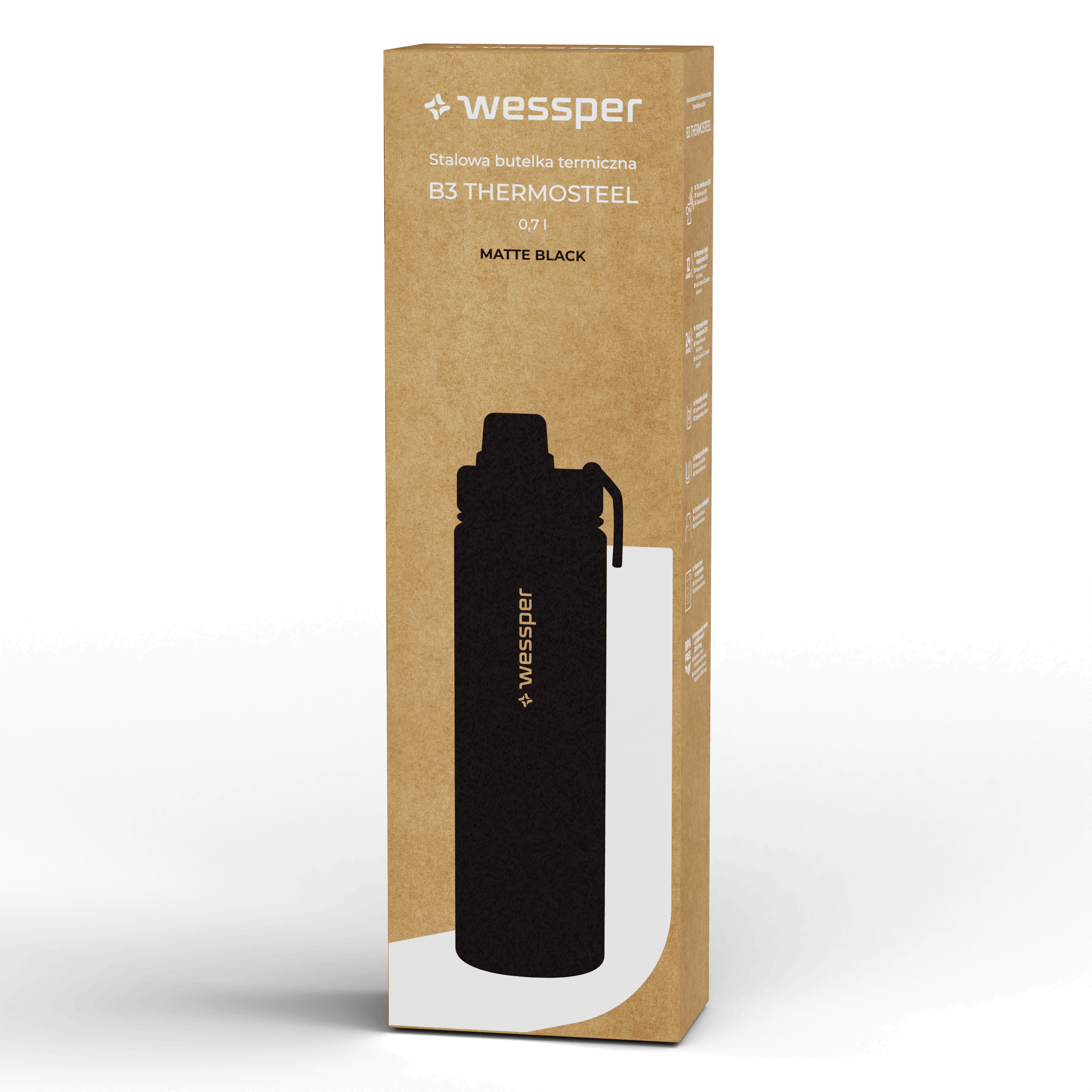 Butelka termiczna Wessper B3 THERMOSTEEL 700 ml Butelka termiczna Wessper B3 THERMOSTEEL 700 ml