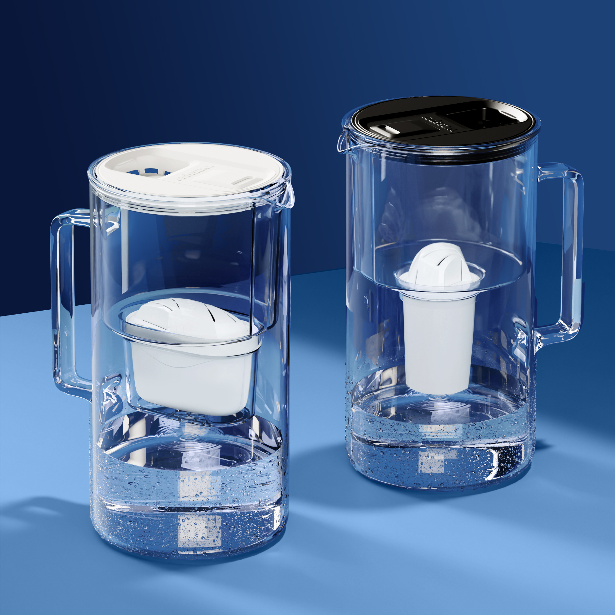 Dzbanki filtrujące Wessper D2 BOROSILICATE futureflow