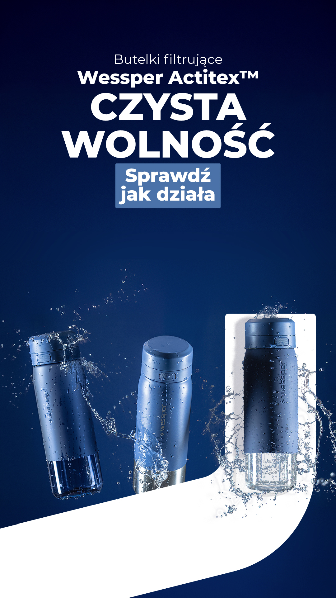 Butelki filtrujące Wessper B2 Actitex™