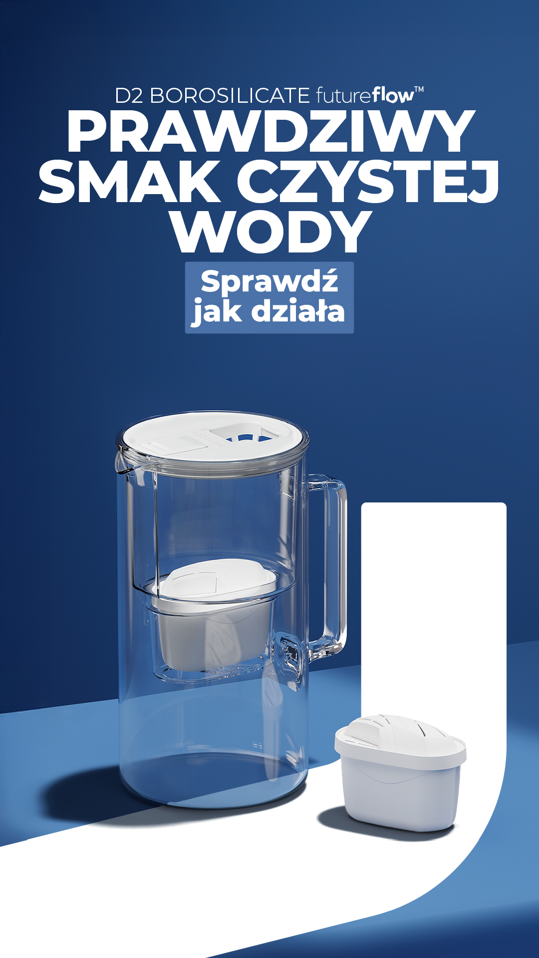 Wessper D2 BOROSILICATE futureflow prawdziwy smak czystej wody