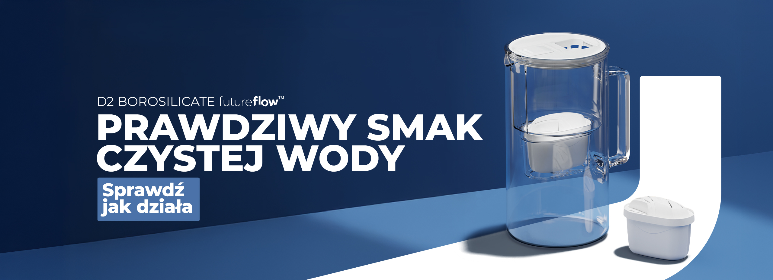 Szklana karafka filtrująca Wessper