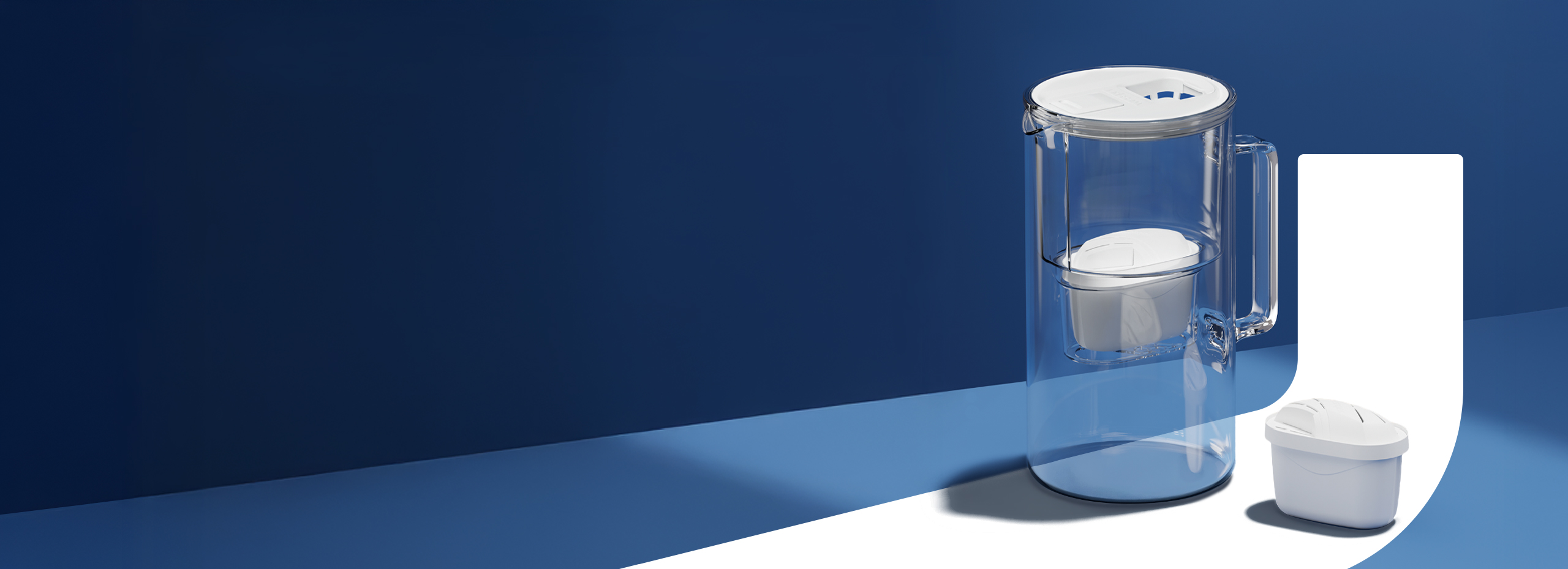 Dzbanek filtrujący Wessper D2 BOROSILICATE futureflow™