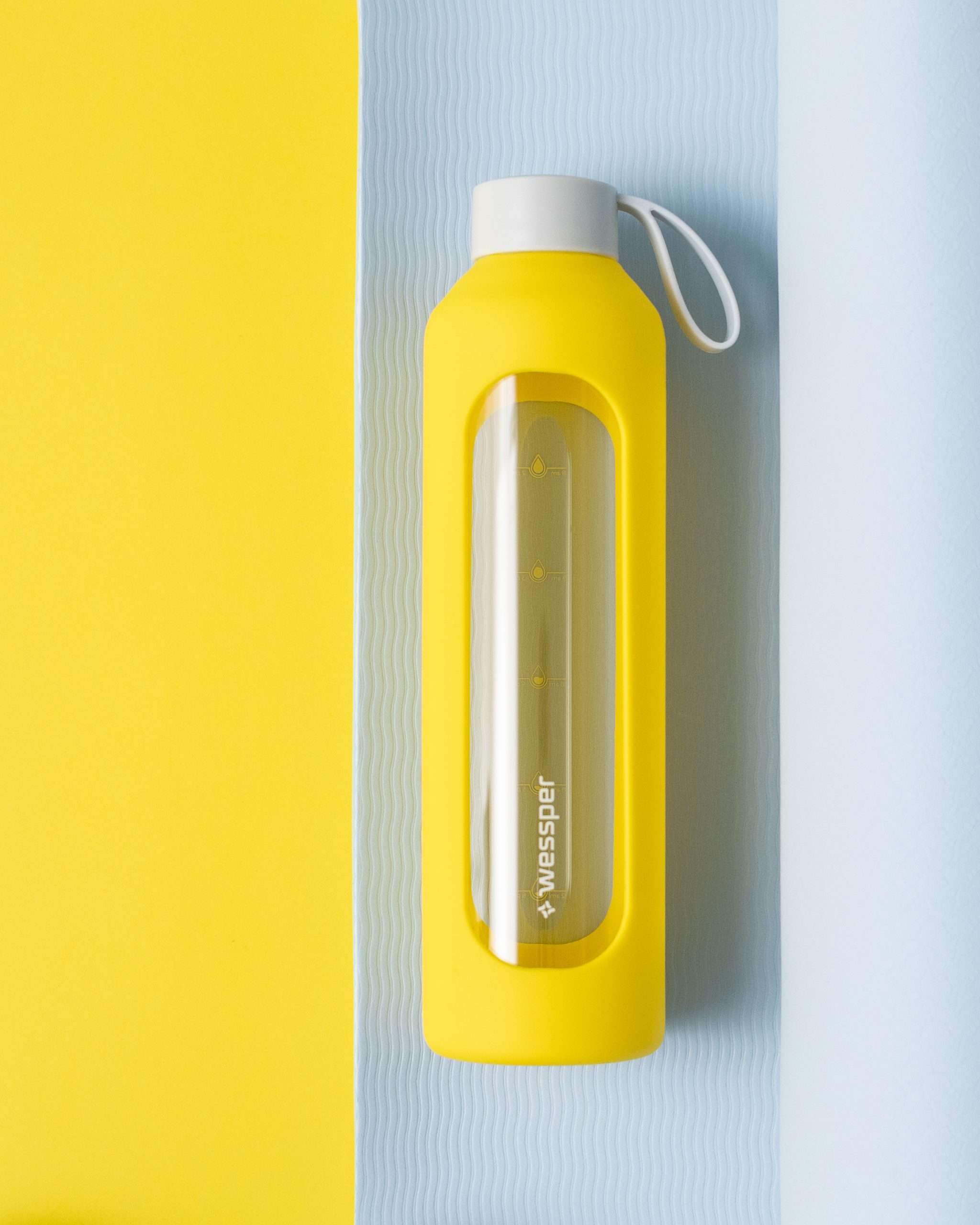 Butelka motywacyjna Wessper B1 BOROSILICATE Sun 1 L