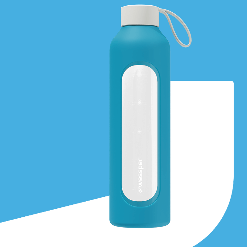 Butelka motywacyjna Wessper B1 BOROSILICATE Ocean 1 L