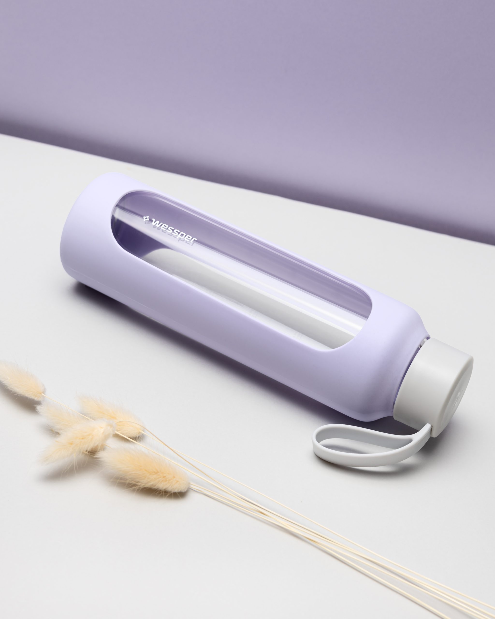 Butelka motywacyjna Wessper B1 BOROSILICATE Lavender 500 ml