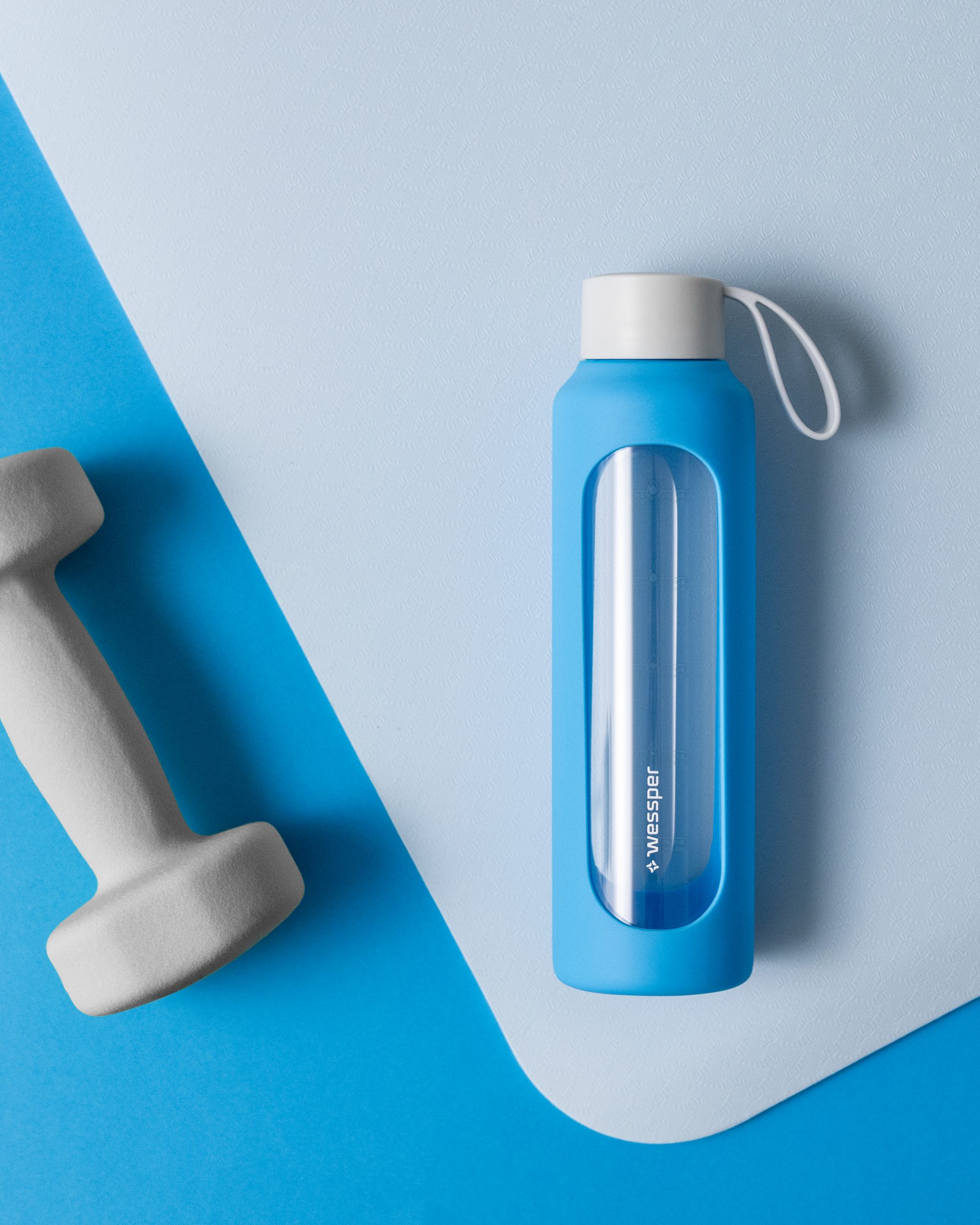 Butelka motywacyjna Wessper B1 BOROSILICATE Ocean 500 ml