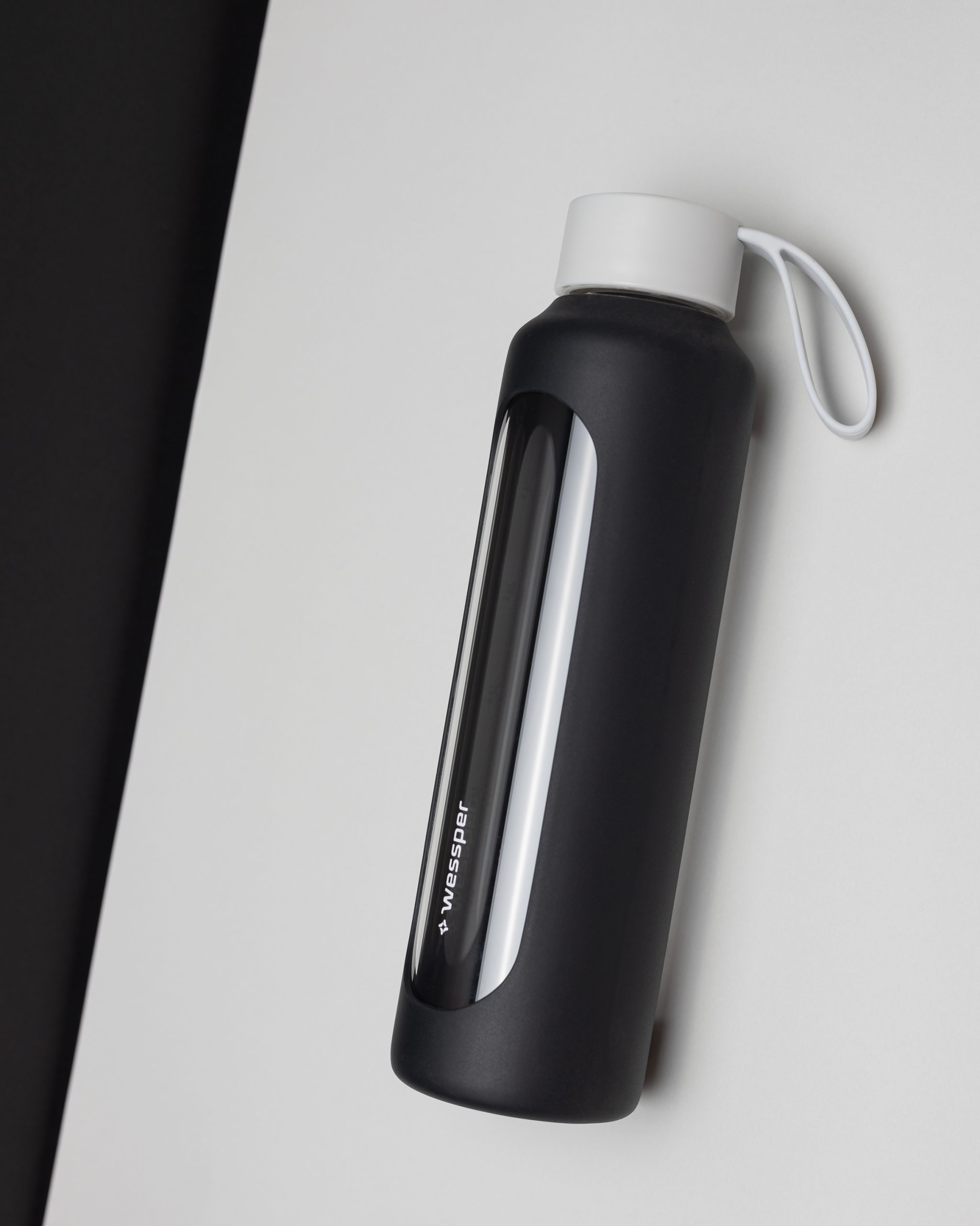 Butelka motywacyjna Wessper B1 BOROSILICATE Black 500 ml