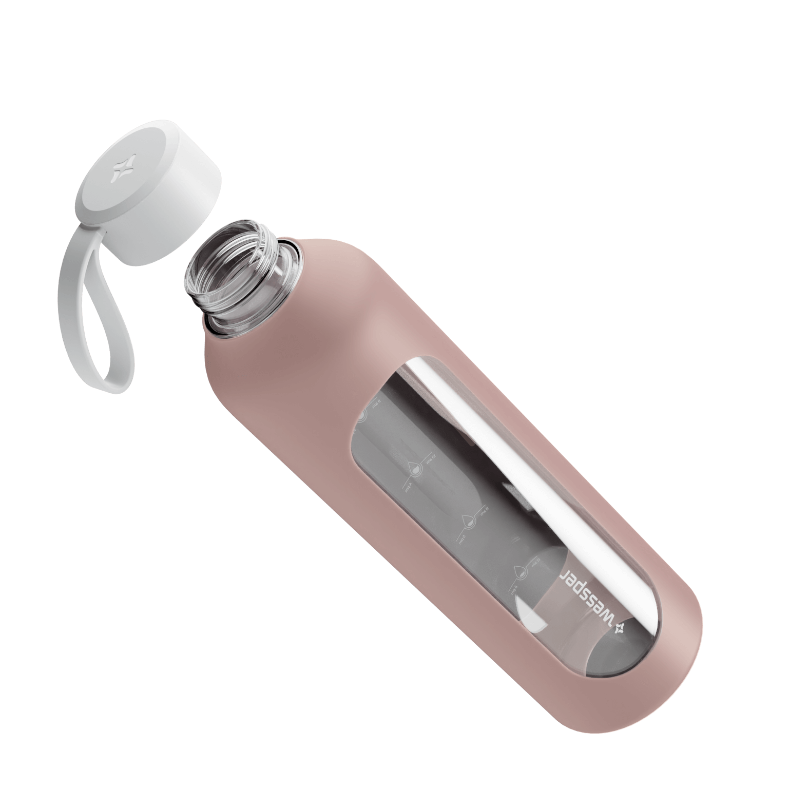 Butelka motywacyjna Wessper B1 BOROSILICATE Sun 1 L