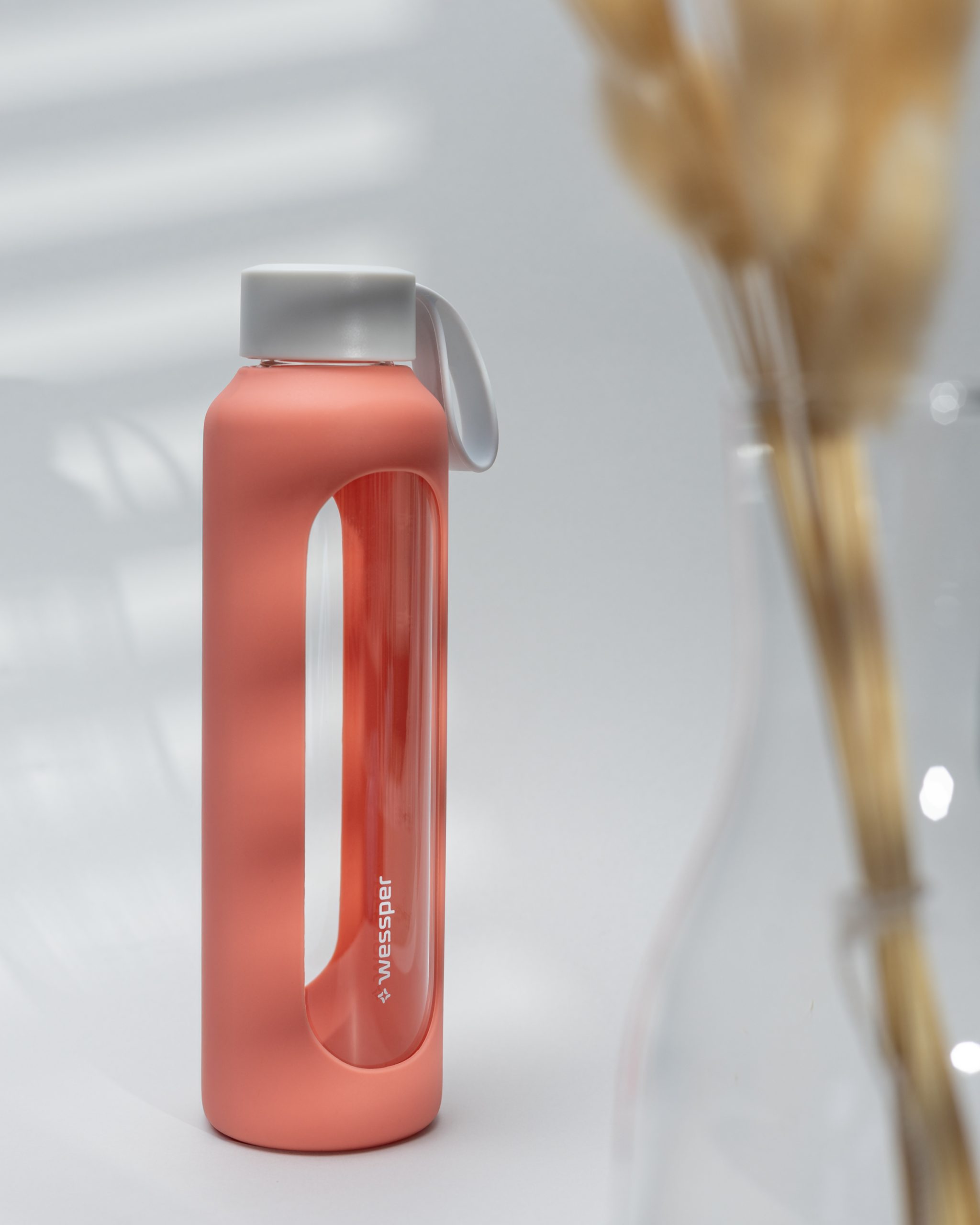 Butelka motywacyjna Wessper B1 BOROSILICATE Coral 500 ml