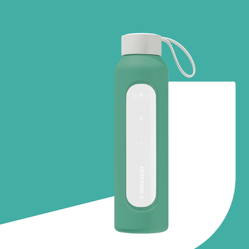 Butelka motywacyjna Wessper B1 BOROSILICATE Lagoon 500 ml