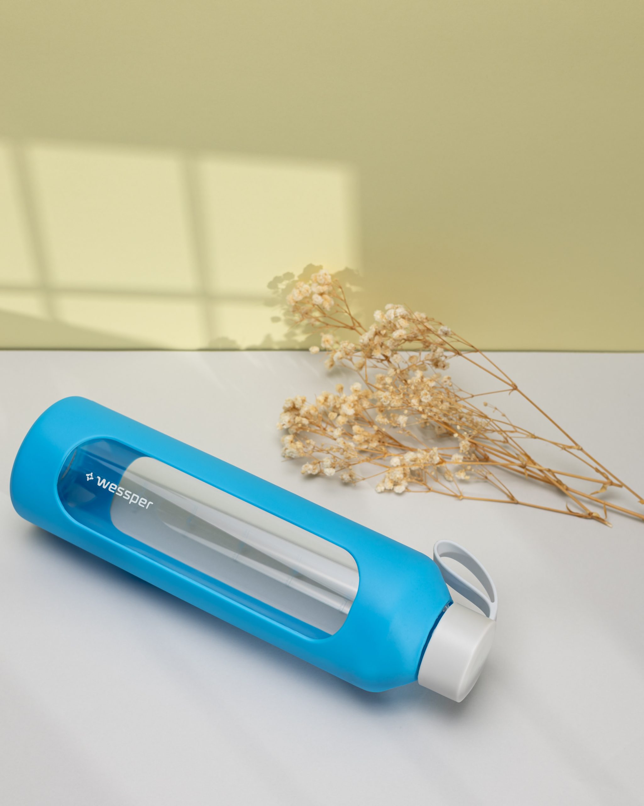 Butelka motywacyjna Wessper B1 BOROSILICATE Ocean 1 L