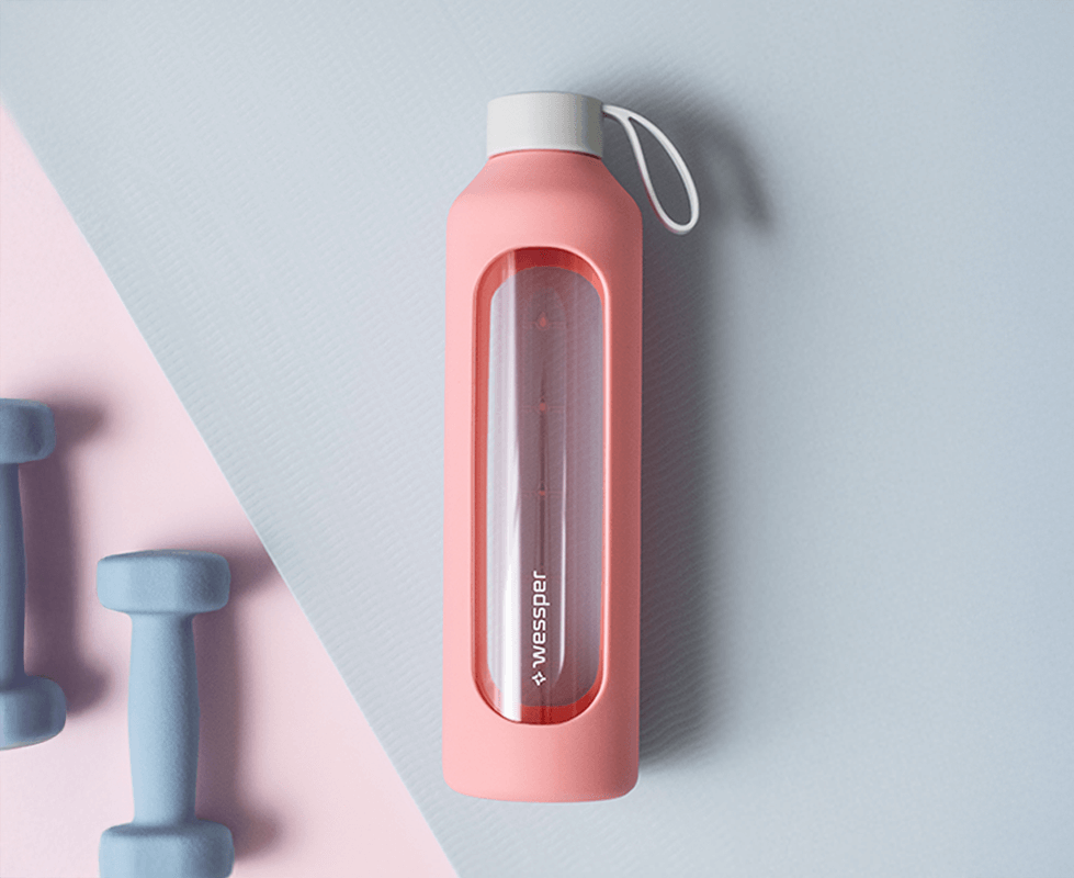 Butelka motywacyjna ze szkła borokrzemowego